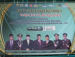 Ketua DPRD Sukabumi Bersama Forkopimda Gelar Istighosah Kubro, Do’a Keselamatan Bangsa dan Negara..