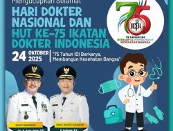 Pemkab Sukabumi Mengucapkan Selamat Hari Dokter Nasional dan HUT Ke 75 IDI.
