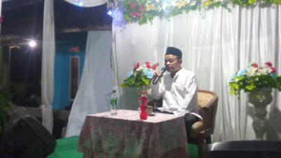 Hadiri Maulid Nabi, Kades Warungmenteng,: Perjalanan Religi Harus Sesuai Dengan Suri Tauladan Baginda Nabi.