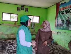 DPRD Sukabumi Dila Nurdian, Turun Beri Bantuan Simpati Bencana Alam Cisolok.