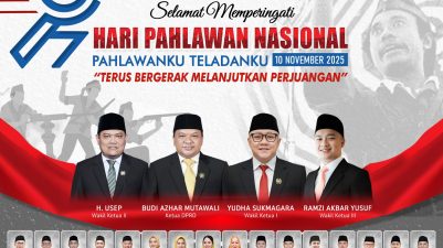 DPRD Kabupaten Sukabumi Mengucapkan Selamat Memperingati Hari Pahlawan Nasional.