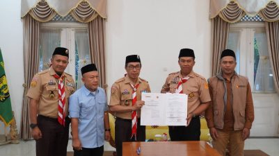 Ketua Kwarcab Kab. Sukabumi, Lantik Pengurus Mabisaka dan Pinsaka Adhyasta Pemilu, Tumbuhkan Tunas Bangsa Lebih Baik.