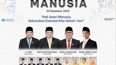 DPRD Kabupaten Sukabumi, Mengucapkan Selamat Hari Hak Asasi Manusia, 10 Desember 2025.