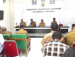 Pemkab Sukabumi Bersama DPMD Provinsi Jawa Barat, Menggelar Rapat Koordinatif Terkait Bencana Alam Simpenan.