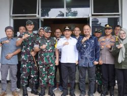 Wabup Sukabumi Dampingi Tim Pengawasan dan Evaluasi, Tinjau Capaian Program TMMD ke-127 Tunjukan Hasil Positif.