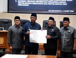 Paripurna, Agenda Pengambilan Keputusan Terhadap Dua Raperda Prakarsa DPRD.