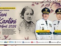 Pemkab Sukabumi mengucapkan selamat memperingati Hari Kartini 21 April 2026.