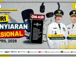 Pemkab Sukabumi Mengucapkan Selamat Hari Penyiaran Nasional, 01 April 2026.