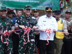 Bupati Sukabumi Dampingi TNI Resmikan Jembatan Garuda, Dukung Penuh Program Prioritas Prabowo.