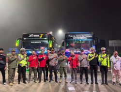 Ribuan Buruh Ke Monas, Polres Sukabumi Kawal,  Himbau Tertib