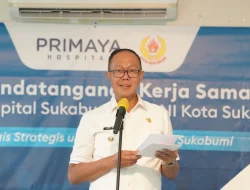 Wali Kota Sukabumi Optimis, Berkat Kolaborasi Primaya Hospital Sukabumi dan KONI Dapat Menunjang Perfom Kesehatan Atlet.