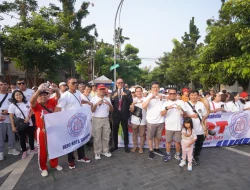 HUT BKSG Kota Sukabumi Ke-50, di Hiasi Dengan Jalan Santai dan Bersih-bersih Kota.