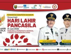 Pemkab Sukabumi, Mengucapkan Selamat Memperingati Hari Lahir Pancasila 01 Juni 2026.