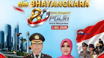 Segenap Jajaran Polres Sukabumi Mengucapkan Selamat Hari Bhayangkara Ke-80.