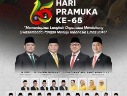 DPRD Kabupaten Sukabumi, Mengucapkan Selamat Memperingati Hari Pramuka Ke-65.