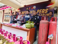“Polres Sukabumi Ungkap Penyalahgunaan LPG Bersubsidi, Ke 12 dan 50Kg”