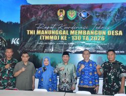 Rakor Teknis Persiapan TMMD Ke 130, Desa Mekarjaya Ciemas Jadi Pusat Kegiatan 
