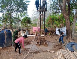 H+4 TMMD Ke-130 Kodim 0622/ Kab,Sukabumi, Pembangunan Sumur BOR Di Cikiara Kebun Capai Kedalaman 40 Meter
